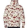 thumbnail image 7 of Fotbe Men's Hoodie with Mushroom Pattern - Kangaroo Pocket Pullover Hooded Sweatshirt, Perfect for Daily Wear, Travel, and Home-4X-Large, 7 of 7