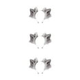 thumbnail image 3 of Ruiboury Wolf Ears Hair Hoop Exquisite Craft And Stable Fixation Cosplay Last For All Day Gray and white 3Set, 3 of 6