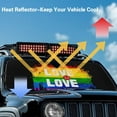 thumbnail image 4 of Uorisanigo Windshield Sun Shade Compatible with Jeep Wrangler JL/JLU 2018-2024 & Jeep Gladiator JT 2020-2024 Pride Rainbow LGBTQ Front Window Sun Shade, Blocks UV Rays Keep Vehicle Cooler, 4 of 7