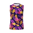 thumbnail image 6 of Picia Purple Flower mens Cotton Tank Undershirts , Moisture-wicking Ribbed Tanks, Lightweight Cotton Tank Undershirts-X-Large, 6 of 8