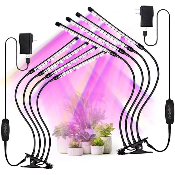 Grow Lights LEOTER 84 LED de espectro completo para plantas de interior