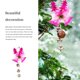 thumbnail image 5 of Injueey Pequeña campana colgante árbol de Navidad plástico Navidad pequeña campana colgante para decoración del hogar Kits de decoración para fiestas Rosado Injueey HA002215-03, 5 of 6