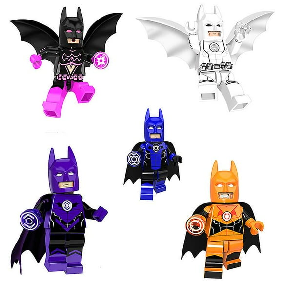 Batman Mini Figure, Bloc Dc Enfants Jouet Super-Héros Merveille Mini Figure Cadeau 5pcs