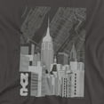 thumbnail image 2 of New York City T-Shirt Manhattan Monochrome Unisex Graphic Tee For Men & Women Charcoal, 2 of 7