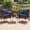Mix Brown + Blue, variant on Costway 3 PCS Patio Furniture Set with Cushioned Patio Chairs & Tempered Glass Coffee Table Grey