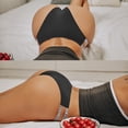 thumbnail image 4 of 2 unids/Set Sexy brasileño bragas mujeres sin costuras tangas M-XL señoras suave calzoncillos letra suave ropa interior femenina lencería 2021pangjing, 4 of 4