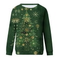 thumbnail image 5 of Staron Chandails de Noël pour Femmes à Manches Longues T-Shirt Sapin de Noël Col Rond Mode Décontractée Chandail Doux Grande Taille Hauts Laids Blouse Cadeaux pour Amies pour Femmes, 5 of 5