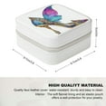 thumbnail image 2 of Autua High-Heeled Shoe Colorful Gemstones Butterfly Wings Travel Jewelry Box for Necklace, Ring, Earring - Christmas Gifts White, 2 of 5