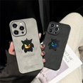 thumbnail image 2 of Pokemon gengar cuero láser Anime funda de teléfono para iPhone 16 15 14 13 12 11 Pro Max Xr 15 16 Plus funda bonita de lujo con dibujos animados, 2 of 4
