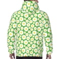 thumbnail image 7 of Naloa Daisies Flowers Men's Casual Hooded Collar Drawstring Hoodies Pullover Sweatshirts Casual Long Sleeve Shirts-Small, 7 of 7