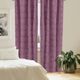 thumbnail image 3 of Ambesonne Purple Hippie 4-Panel Curtains, Traditional Paisley, 56"x84", Purple and Multicolor, 3 of 4
