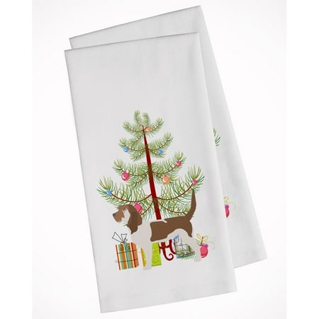 

Carolines Treasures BB2908WTKT Grand Basset Griffon Vendeen Merry Christmas Tree White Kitchen Towel Set of 2 19 X