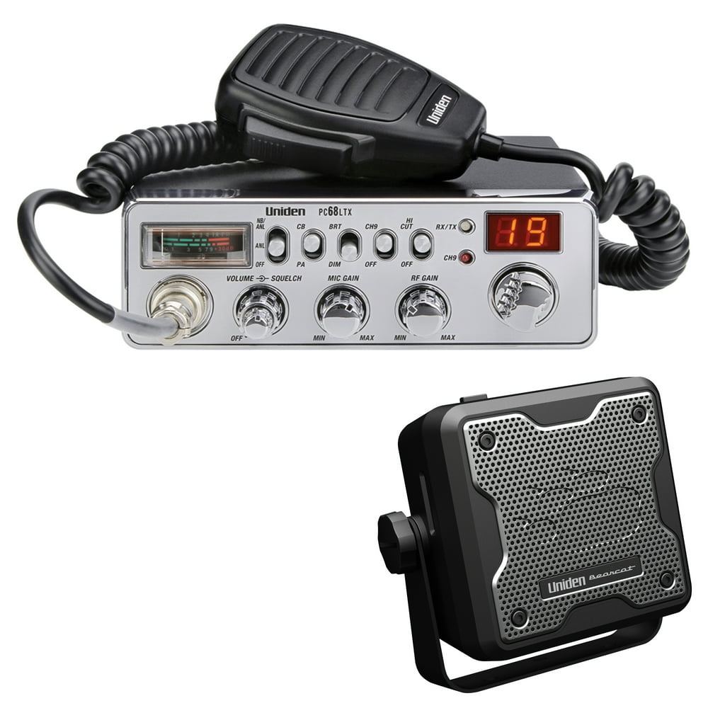 Uniden PC68LTX 40Channel CB Radio (Without SWR Meter) & BC15 Accessory