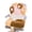 Brown-S, variant on Cartoon Cats Paws Furry Chair Cushion with Nonslip Tie Soft Seat Pad Backrest Pillow for Dorm, Desk, Rocking Chair