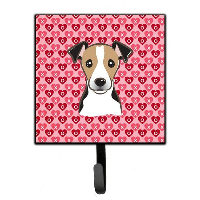 Jack Russell Terrier Porte-Laisse Ou Porte-Clés Cœurs