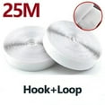 thumbnail image 1 of 25Meter Strong Double Sided Self Adhesive Hook and Loop Fastener Tape Nylon Sticker Adhesive velcros Strap DIY Craft Accessories white 25Meter 50mm Wide, 1 of 6
