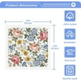 thumbnail image 4 of GZHJMY 6 PCS Vintage Flower Pattern Towels Cotton Washcloths Set,Quick Drying & Absorbent Soft Bathroom Hand Towel Lightweight & Portable Fingertip Towel, 4 of 7