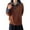 Brown, variant on GJSYRH Turtleneck Pullover Women Women's Detachable Collar Pullover Sweater Denim Blend Loose Fit Knitted Top Casual Shirt Style Comfortable
