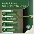 thumbnail image 5 of Renovators Supply Door Latch Lock 4" Brass Swivel Style Hook and Eye Latch for Door w/Screws, 5 of 12