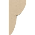 thumbnail image 3 of 4"W x 4"D x 8"H Wide Crestline Rough Cedar Woodgrain TimberThane Corbel, Primed Tan, 3 of 6