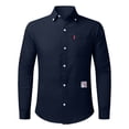 thumbnail image 4 of Zshosam Men's Long Sleeve Button Down Shirt Free Untucked Dress Shirt Casual Denim Shirt(BU1,XL), 4 of 5