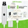 thumbnail image 6 of YOLETO Dog Nail Grinder with LED Light, Rechargeable Dog Nail Trimmer, Vet-Recommended Pet Nail Clipper for Dogs and Cats, 6 of 7