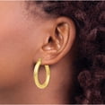 thumbnail image 3 of 10K Polished Lightweight Hoop Earrings (31.5x16.25), 3 of 5