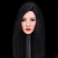 thumbnail image 2 of 1:6 escultura de cabeza de mujer asiática cabeza de mujer pelo rgo para de acción pulgadas Zulema Escultura de cabeza de cabello femenino, 2 of 8
