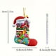 thumbnail image 2 of Santa Claus Car Interior Snowman Acrylic Chain Pendant Decoration Car Key Pendant Backpack Pendant, 2 of 2