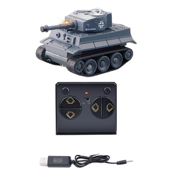 Mini RC Tank Toy Tanque de control remoto Juguete para niños o de gris SM SunniMix Mini tanque rc de simulación