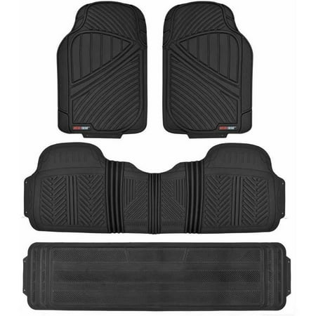 Motor Trend Flextough Car Floor Mats 3 Rows Odorless Ecoclean