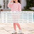 thumbnail image 4 of Toddler Girls 2 Piece Outfit Set Bow Print Sweatshirt and Leggings for 6-12 Months 12-24 Months 2t 3t 4t 5t 6t 7t 8t 9t Children 3 Years, 4 of 9