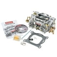 thumbnail image 1 of Edelbrock Carburetor 1407 Performer; 4-Barrel; 750 Cubic Feet Per Minute CFM; Square-Flange; Manual Choke; Air Valve Secondaries; Gasoline; Silver, 1 of 3