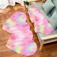 thumbnail image 5 of Viflosae Valentine's Day Fluffys Rugs For Bedroom 40X20In Machine Washable Living Room Rug Carpet Heart Shaped Bedside Rug Rugs Non Slip Carpet Mats Home Decor Valentines Day Gifts for Her, 5 of 6