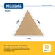 thumbnail image 5 of Malla Sombra Velaria 2x2x2 - Triangular Beige - Mallasombra para Exteriores - Bastillas Dobles Reforzadas - Protección 90% Rayos UV - Lonasombra - Velaria 2x2x2 Beige, 5 of 5