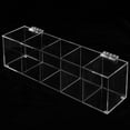 thumbnail image 6 of MyGift 5-Compartment Clear Acrylic Tea Bag Organizer with Hinged Lid, 6 of 6