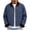 Navy, variant on MexChoioe Mens Fall Casual Cropped Work Jacket Contrast Corduroy Collar Button Front Side Pockets Daily Coat for Mens