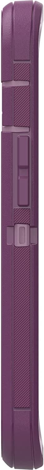 OtterBox Defender Series Rugged Case for iPhone 13 NOT Mini/Pro/Pro Max Case Only - Non-Retail Packaging - Happy Purple - with Microbial Defense