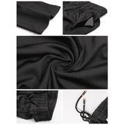 NELEUS Men's Workout Athletic Pants Running Sweatpants With Pockets Relaxed Fit,Black+Gray,US Size M