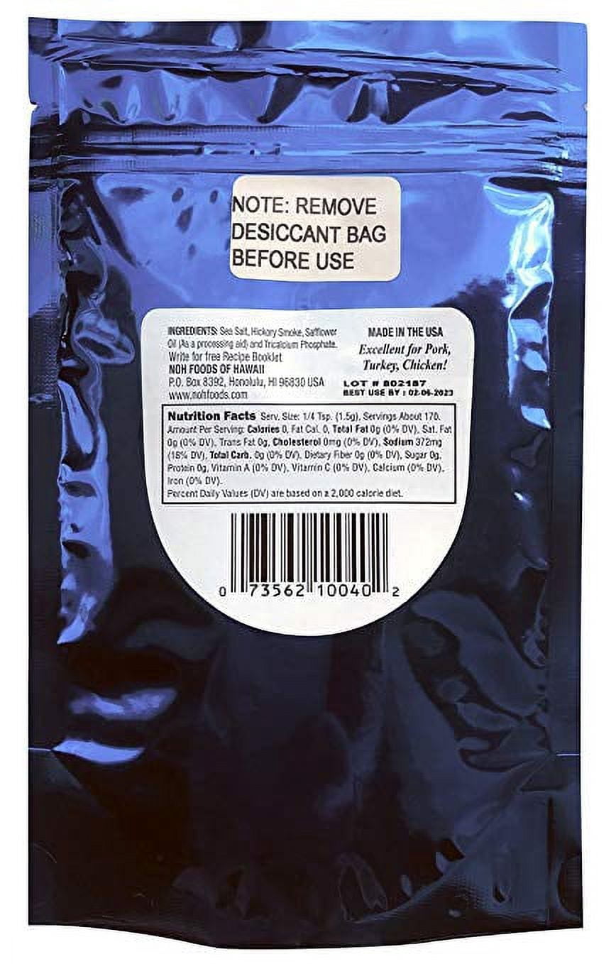 NOH Foods of Hawaii Hawaiian Seasoning Salt- Kalua Pork, 9 oz