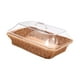thumbnail image 4 of Cesta de pan, soporte de cesta de mimbre de imitación, cesta para servir alimentos a prueba de polvo, cesta de frutas tejida a mano para escritorio, medio, 4 of 8