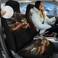 thumbnail image 2 of Uorisanigo 2 Pack Front Seat Covers, Universal Sideless Car Seat Protectors, Bald Eagle Ameriacn Flag Bottom Seats Covers of Full Wrapped Edge,Universal Fit for Most Cars, SUV, Van, 2 of 7
