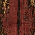thumbnail image 1 of Ahgly Company Indoor Square Abstract Brown Modern Area Rugs, 6' Square, 1 of 4