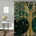 thumbnail image 2 of Patifu Tree of Life Bathroom Shower Curtain Set with Hooks, Premium 100% Polyester Fabric, Waterproof, Vibrant HD Print, Easy Installation, Easy Maintenance 36"x72, 2 of 7