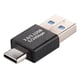 thumbnail image 1 of Type-C / USB-C Male to USB 3.0 Male Aluminium Alloy Adapter (Black), 1 of 4
