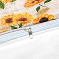 thumbnail image 5 of Move Over Retro Sunflowers Bedding Sets Twin Boho Sunflowers Pattern Microfiber Yellow Floral Duvet Cover No Filling, 5 of 6