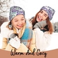 thumbnail image 4 of Lsque Lavender Flowers Pattern Knitted Beanie, Unisex Winter Hat, Knit Hat Winter Beanies Thick Fisherman Beanies Cuffed Plain Skull Caps, 4 of 6