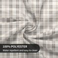 thumbnail image 6 of Round Tablecloth 60 Inch, Classic Neutral Color Plaid Circle Tablecloth Waterproof Resistant Durable Tabletop Cover Kitchen Tablecloth for Dining, Party, Buffet, Wedding, 6 of 8