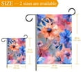 thumbnail image 3 of Flowers with Pink Blue and Orange Decorative Garden Flag for All Seasons, 12 x 18 Inch Small Vertical Double Sided Outside Decoration for Yard Farmhouse, 3 of 6