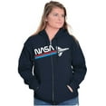 thumbnail image 4 of NASA Worm Logo American Space Shuttle Zip Up Hoodie Men's Women's Brisco Brands S, 4 of 6